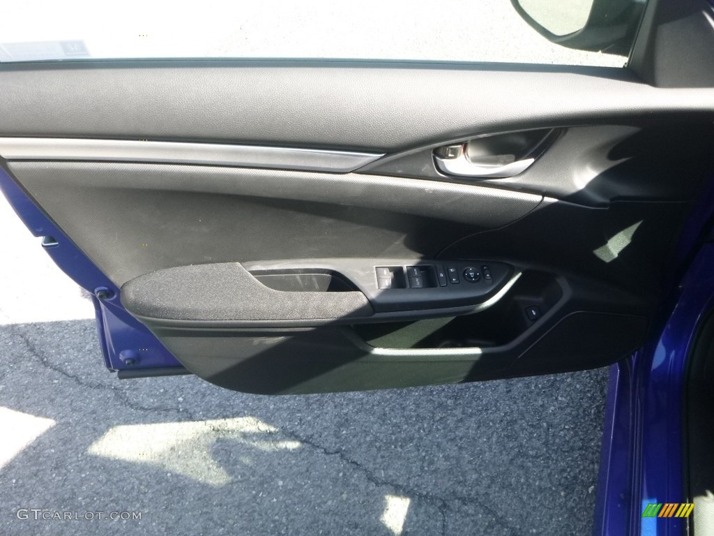 2019 Civic LX Sedan - Agean Blue Metallic / Black photo #11
