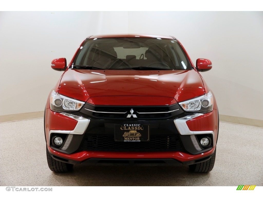 2018 Outlander Sport SE AWC - Rally Red Metallic / Black photo #2