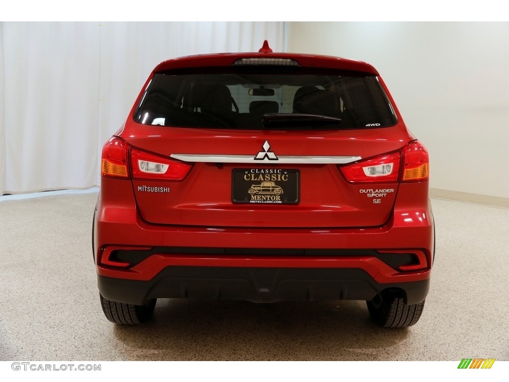 2018 Outlander Sport SE AWC - Rally Red Metallic / Black photo #21