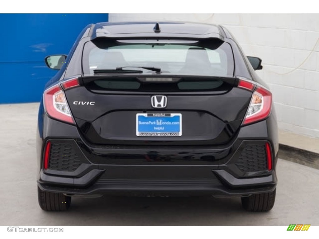 2019 Civic EX Hatchback - Crystal Black Pearl / Black photo #6