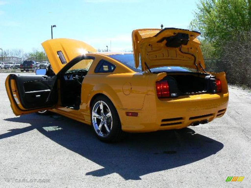 2007 Mustang Saleen S281 Supercharged Coupe - Grabber Orange / Black Leather photo #7