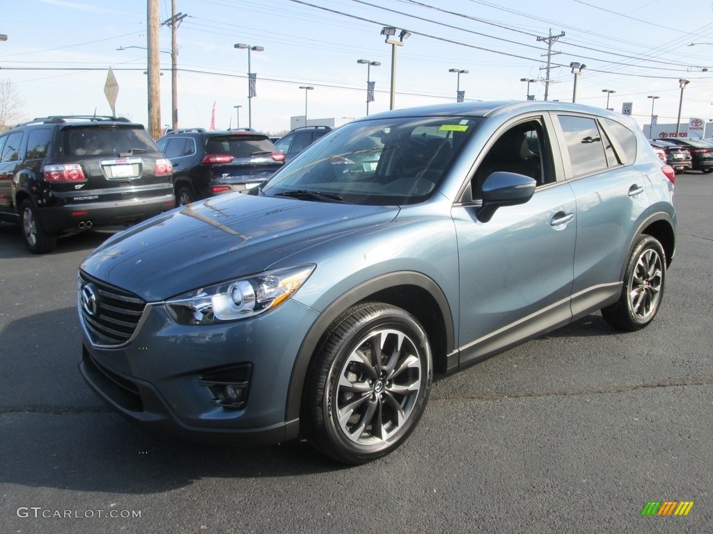 2016 CX-5 Grand Touring AWD - Blue Reflex Mica / Black photo #2