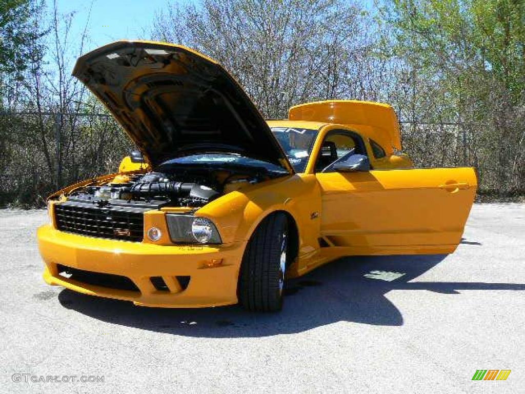 2007 Mustang Saleen S281 Supercharged Coupe - Grabber Orange / Black Leather photo #23