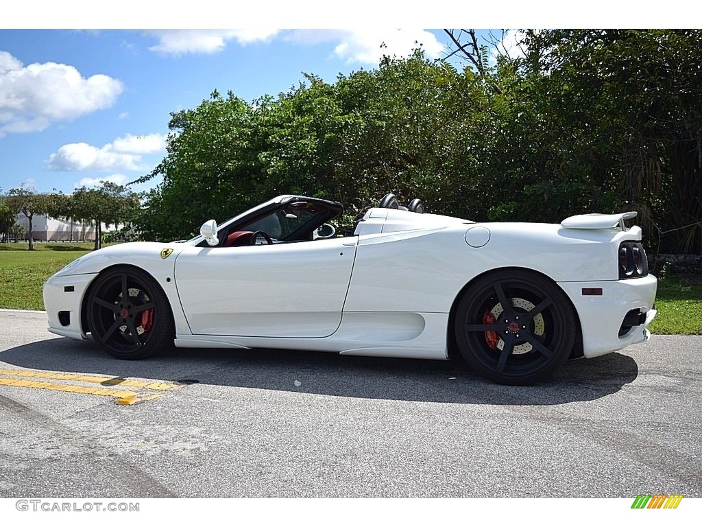 Bianco (White) 2004 Ferrari 360 Spider F1 Exterior Photo #132156168