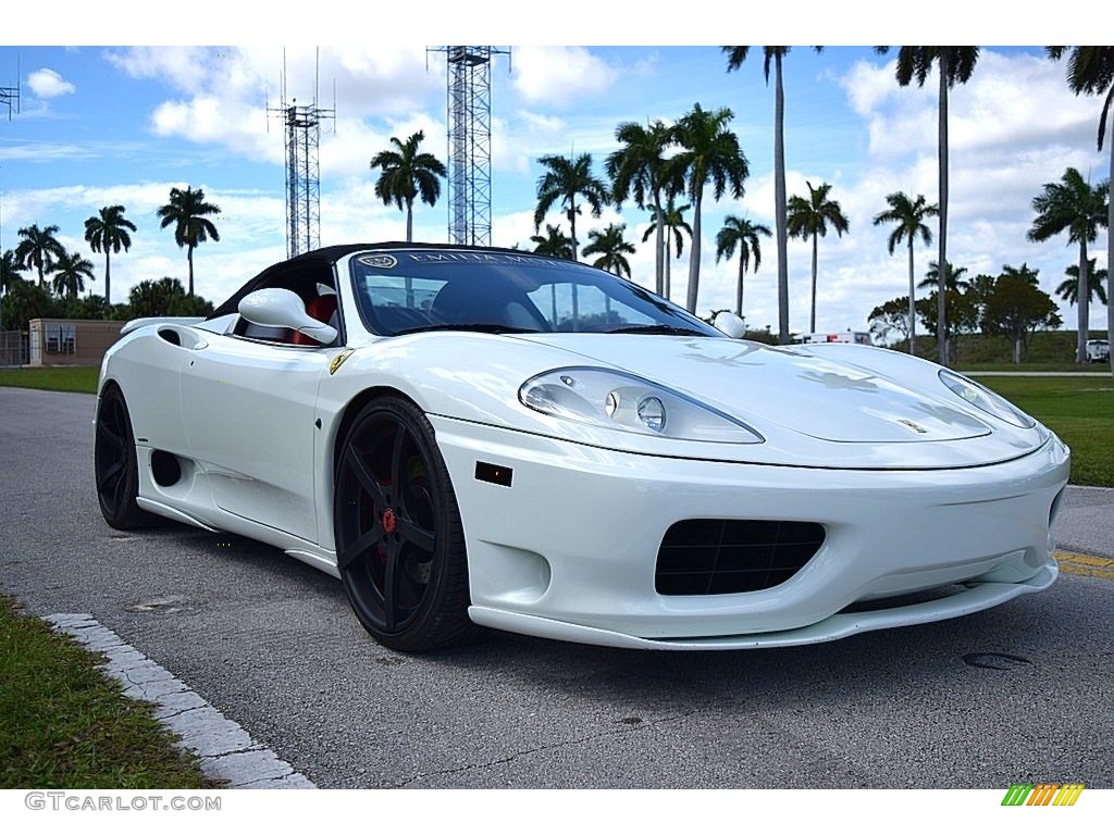 Bianco (White) 2004 Ferrari 360 Spider F1 Exterior Photo #132156213