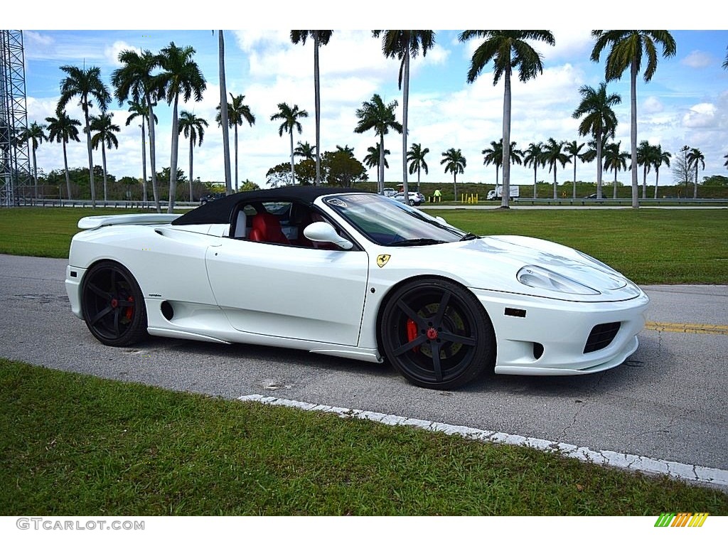 Bianco (White) 2004 Ferrari 360 Spider F1 Exterior Photo #132156237
