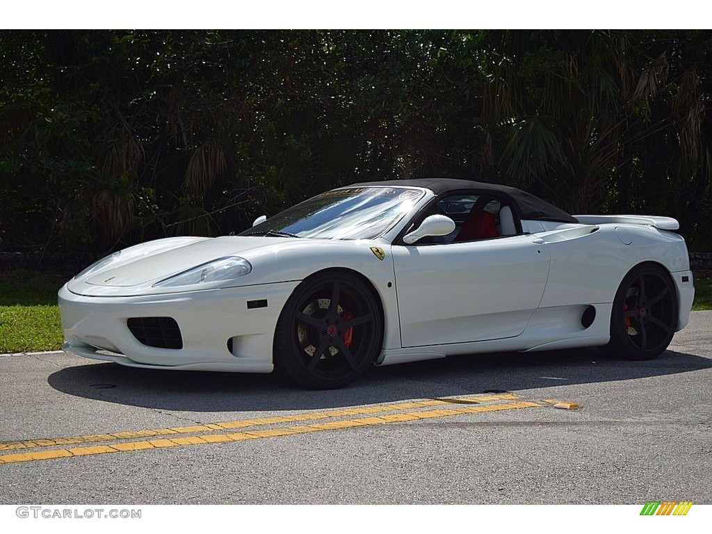 Bianco (White) 2004 Ferrari 360 Spider F1 Exterior Photo #132156258
