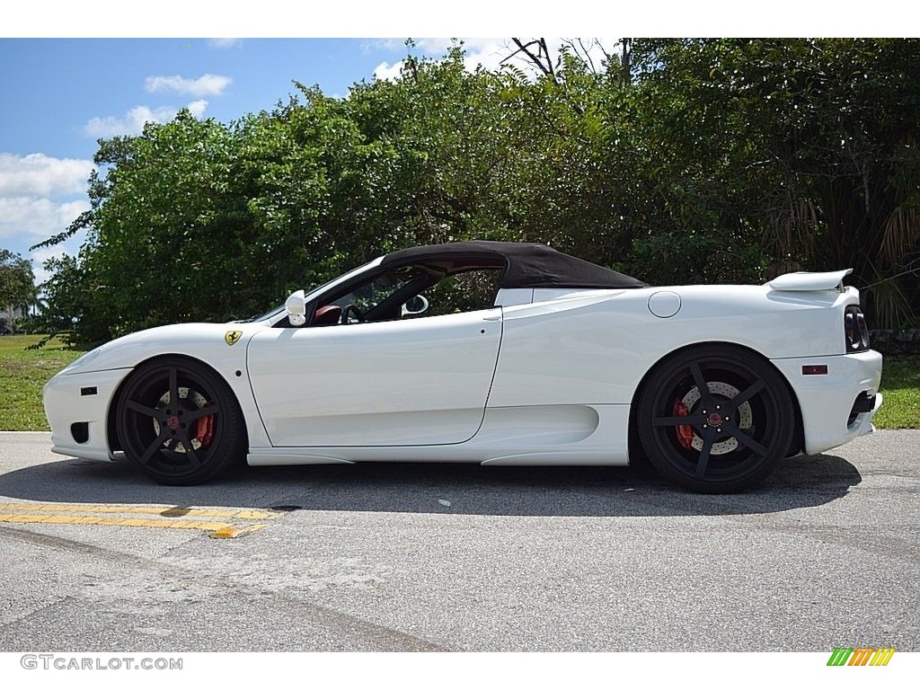 Bianco (White) 2004 Ferrari 360 Spider F1 Exterior Photo #132156279