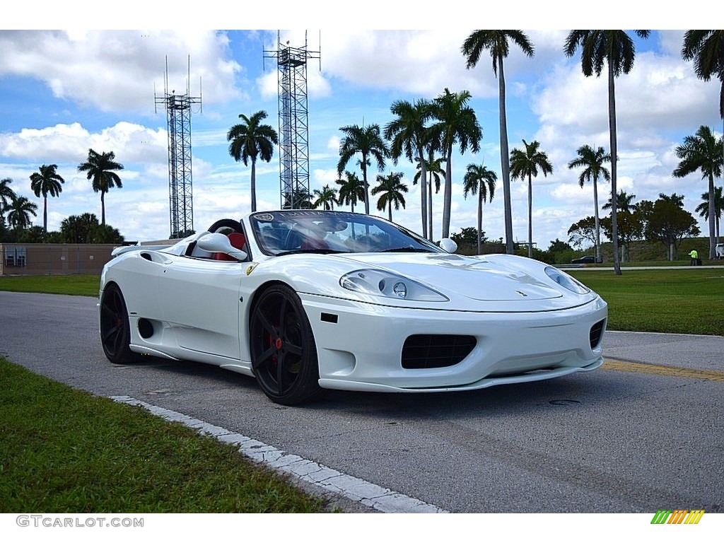 Bianco (White) 2004 Ferrari 360 Spider F1 Exterior Photo #132156306