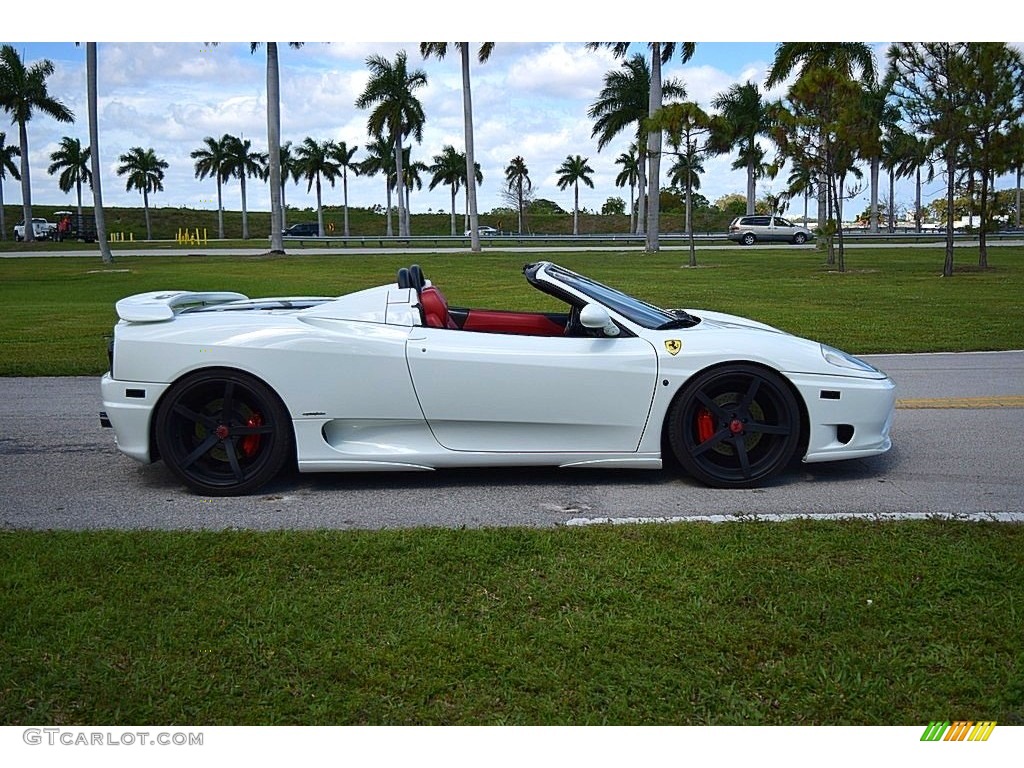 Bianco (White) 2004 Ferrari 360 Spider F1 Exterior Photo #132156327