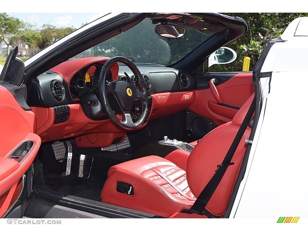 Red Interior 2004 Ferrari 360 Spider F1 Photo #132156873