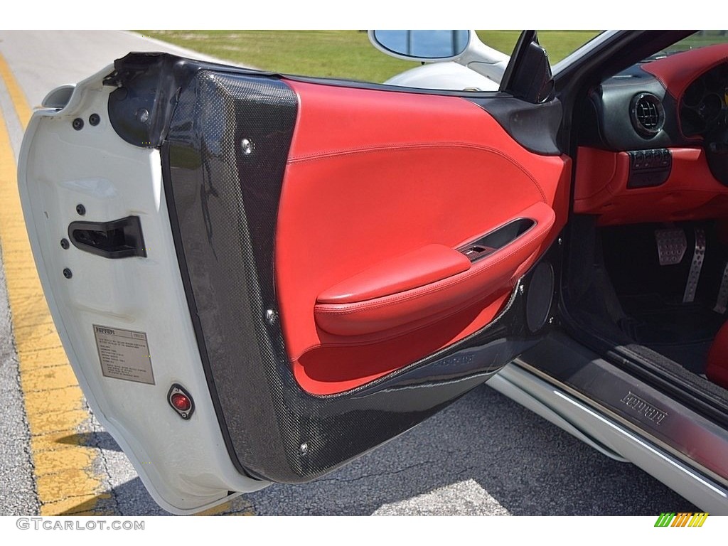 2004 Ferrari 360 Spider F1 Red Door Panel Photo #132156912