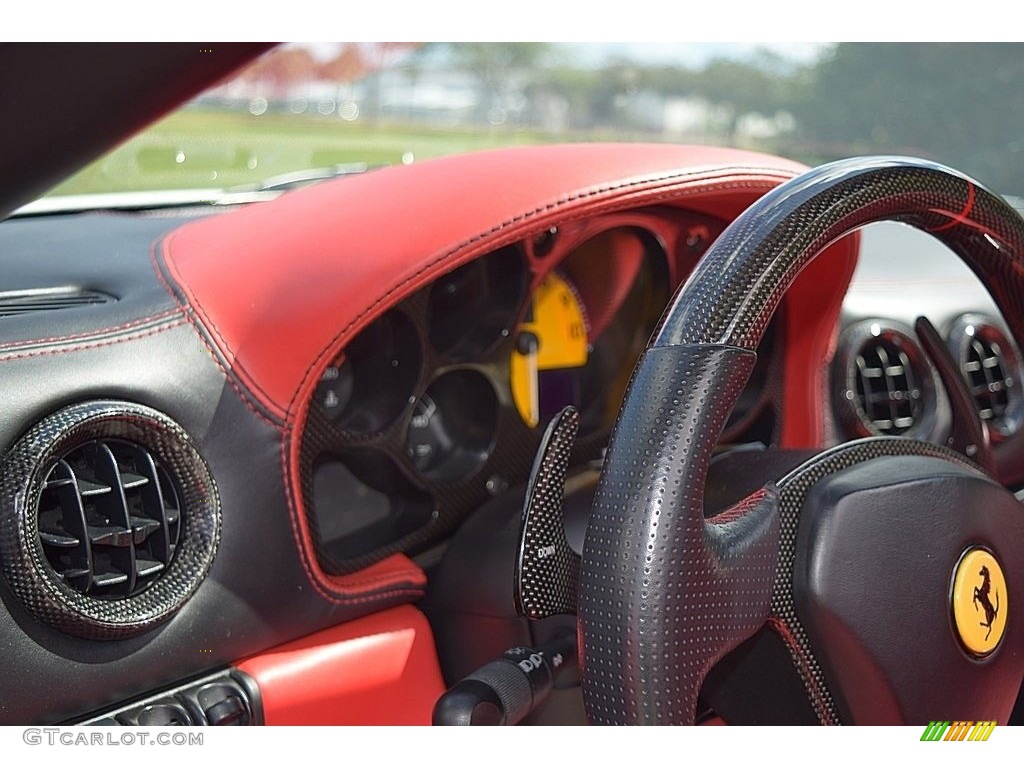 2004 Ferrari 360 Spider F1 Red Steering Wheel Photo #132157140