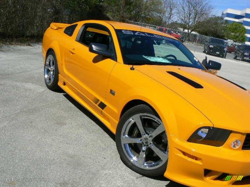 2007 Mustang Saleen S281 Supercharged Coupe - Grabber Orange / Black Leather photo #47