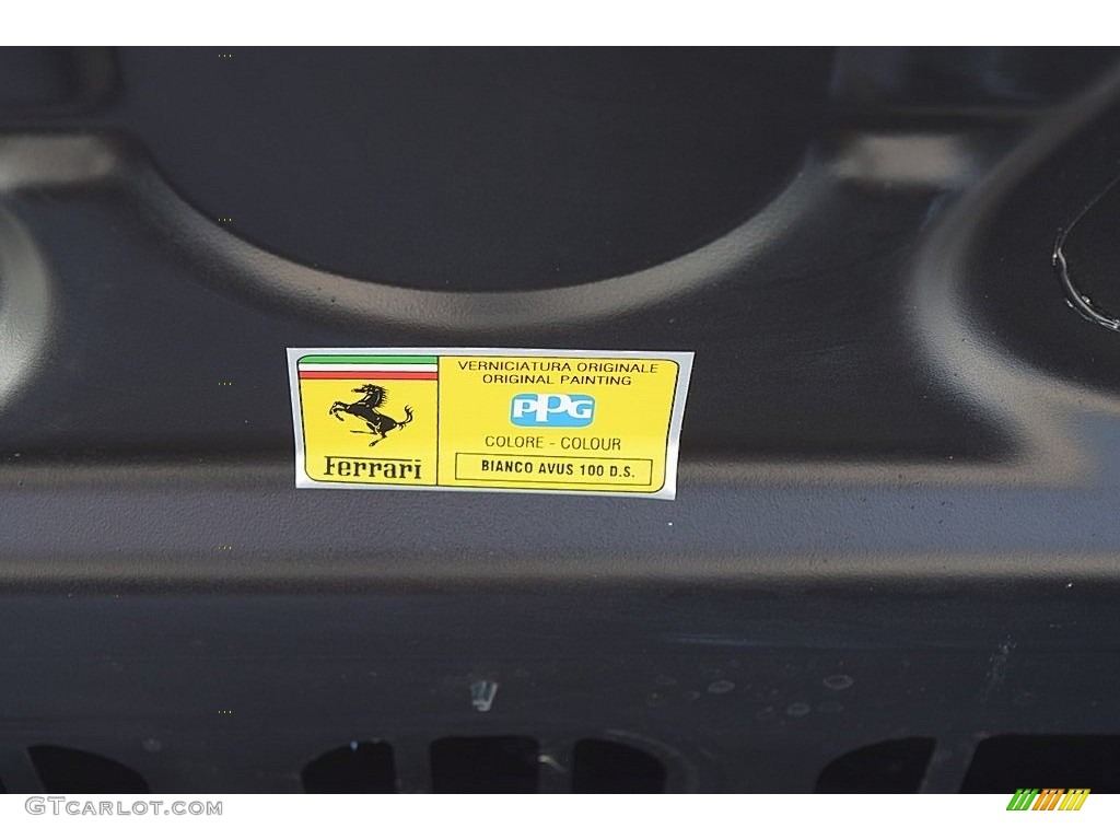 2004 360 Color Code Bianco Avus for Bianco (White) Photo #132157650