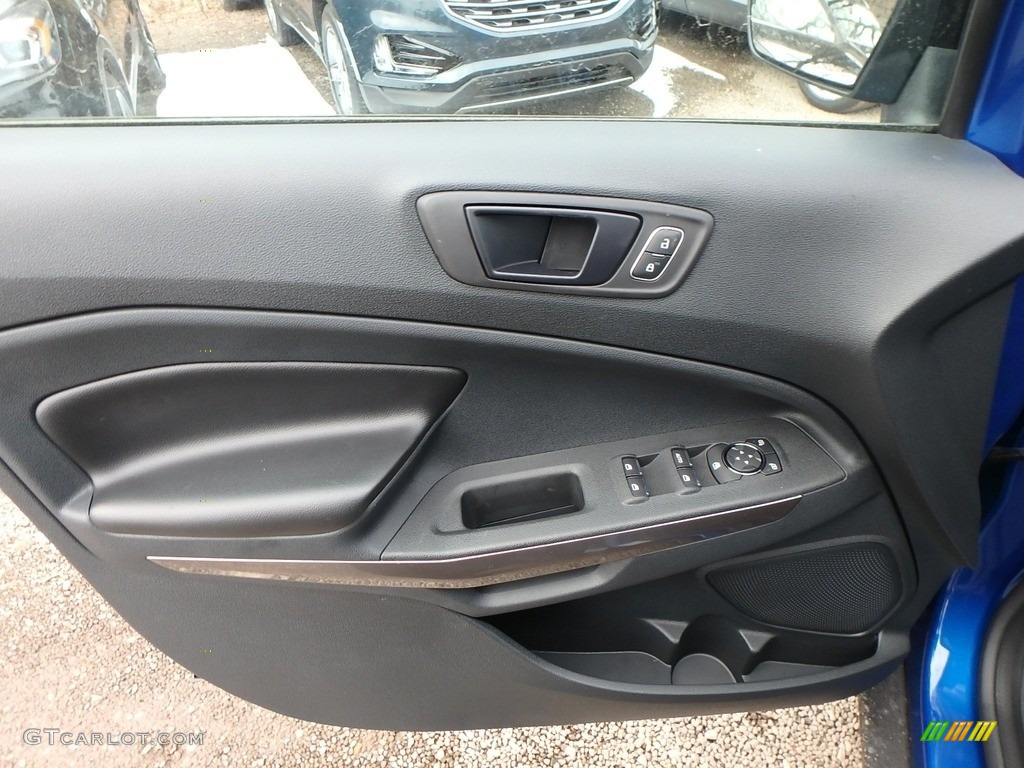 2019 Ford EcoSport SES 4WD Ebony Black Door Panel Photo #132158352