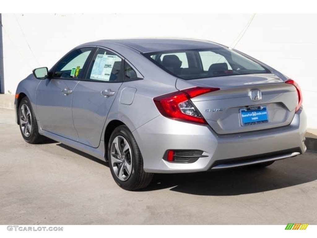 2019 Civic LX Sedan - Platinum White Pearl / Black photo #2