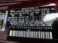  2020 Telluride EX AWD Sangria Color Code M2R