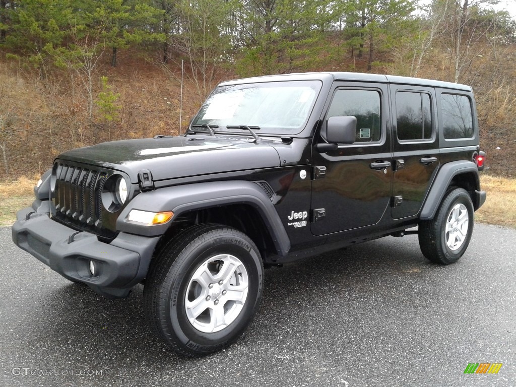 Black 2019 Jeep Wrangler Unlimited Sport 4x4 Exterior Photo #132161502