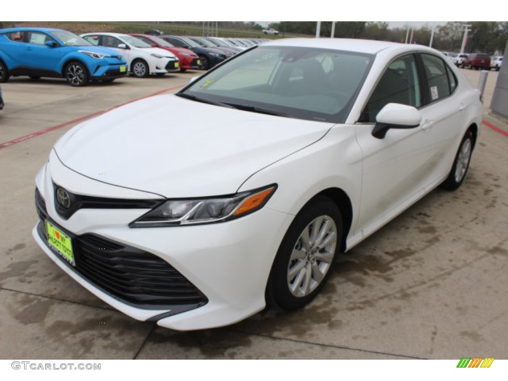 2019 Camry LE - Super White / Ash photo #3