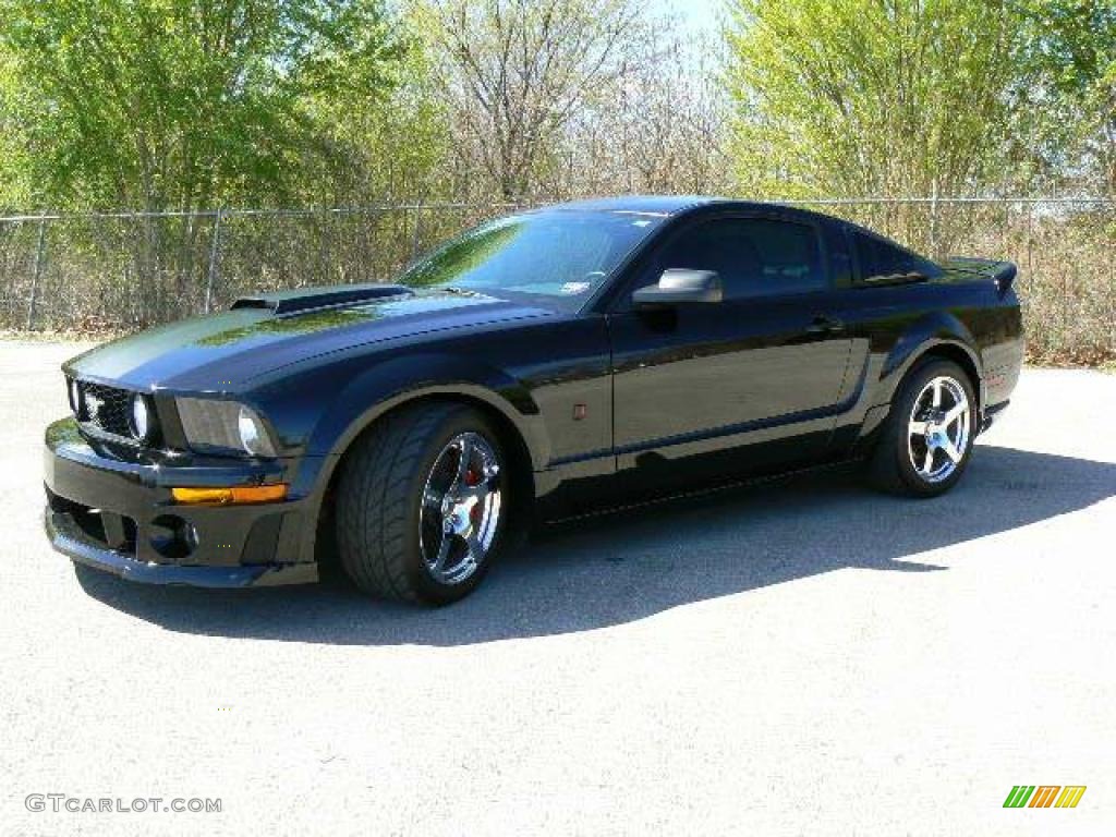 Black 2007 Ford Mustang Roush Stage 3 Blackjack Coupe Exterior Photo #13216688