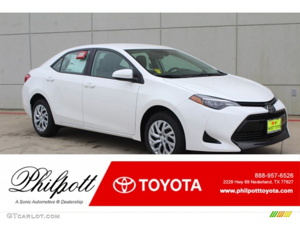 Super White Toyota Corolla