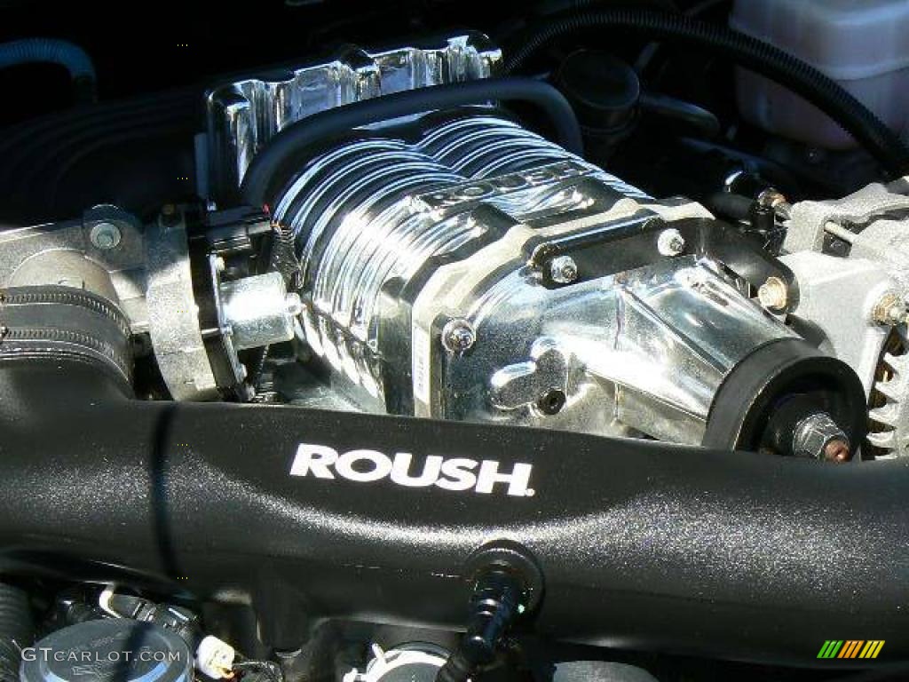 2007 Ford Mustang Roush Stage 3 Blackjack Coupe 4.6 Liter Roush Supercharged SOHC 24-Valve VVT V8 Engine Photo #13216883