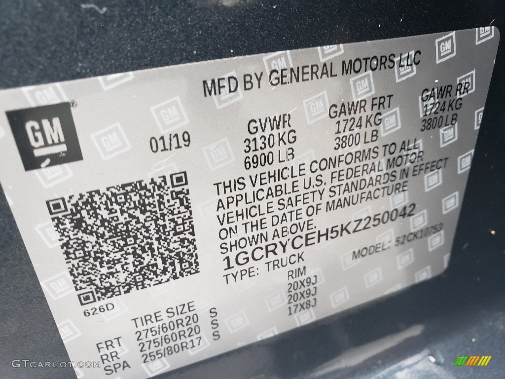 2019 Silverado 1500 Custom Z71 Trail Boss Double Cab 4WD - Shadow Gray Metallic / Jet Black photo #9