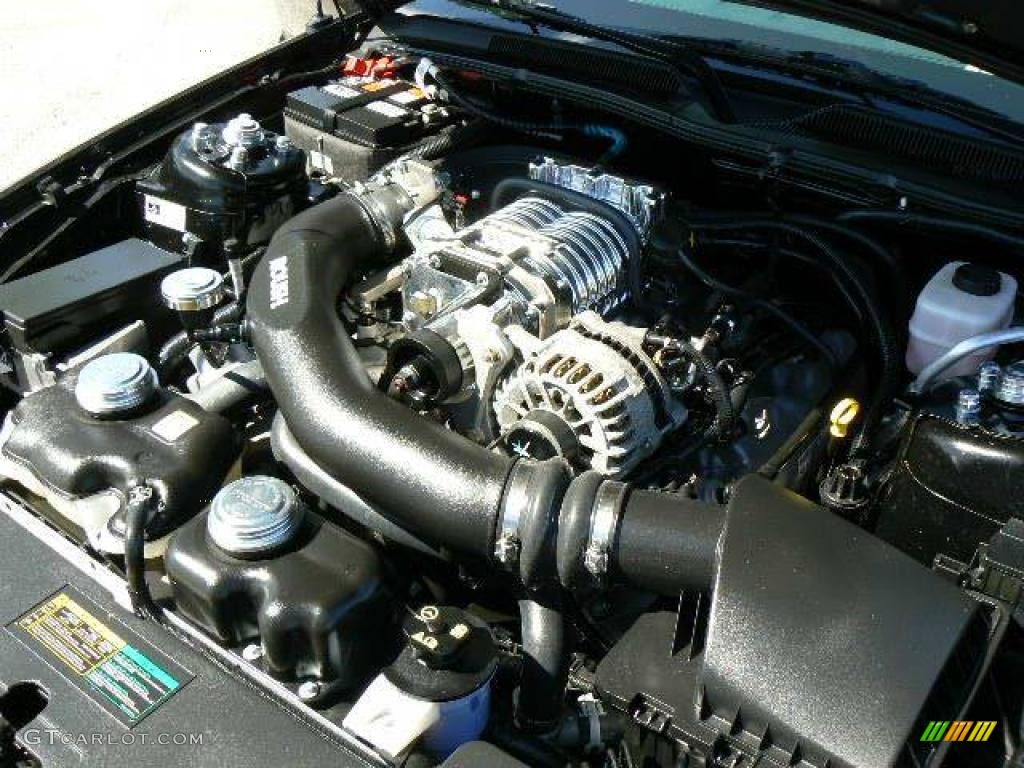 2007 Ford Mustang Roush Stage 3 Blackjack Coupe 4.6 Liter Roush Supercharged SOHC 24-Valve VVT V8 Engine Photo #13216973