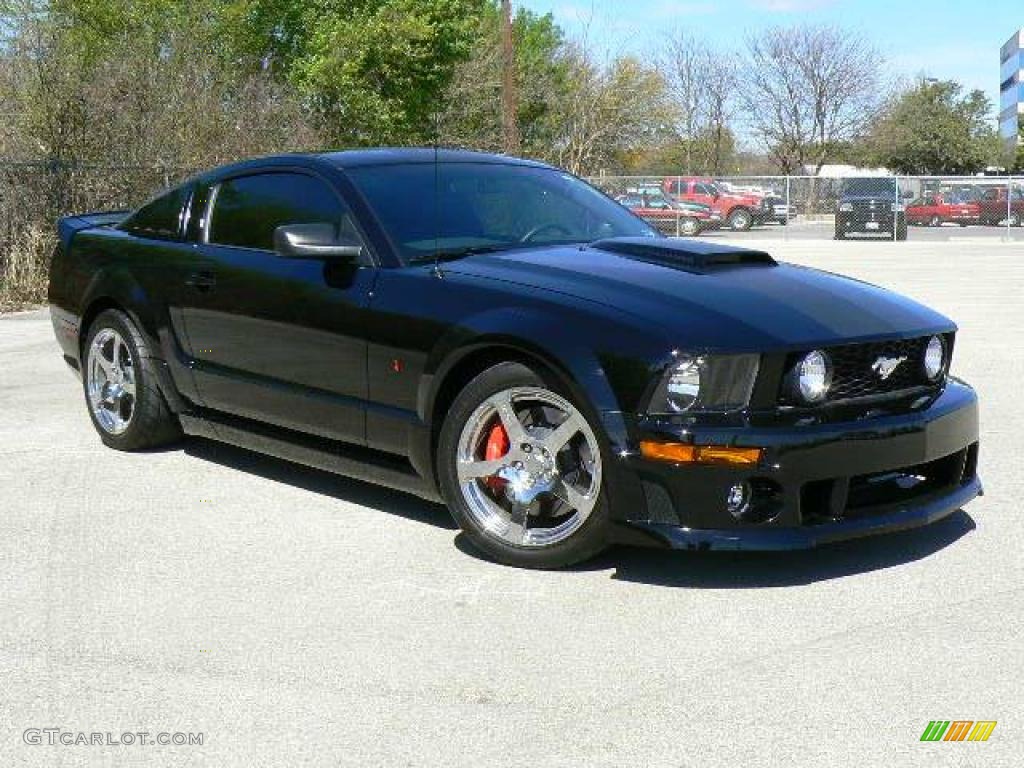 2007 Mustang Roush Stage 3 Blackjack Coupe - Black / Dark Charcoal photo #34