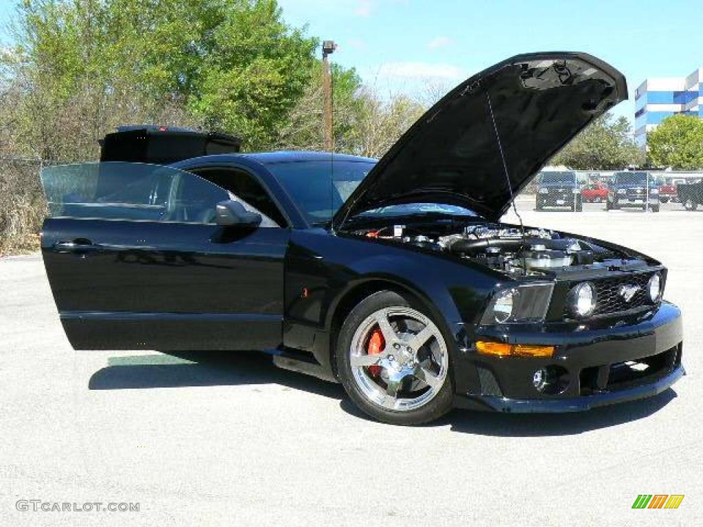 2007 Mustang Roush Stage 3 Blackjack Coupe - Black / Dark Charcoal photo #35