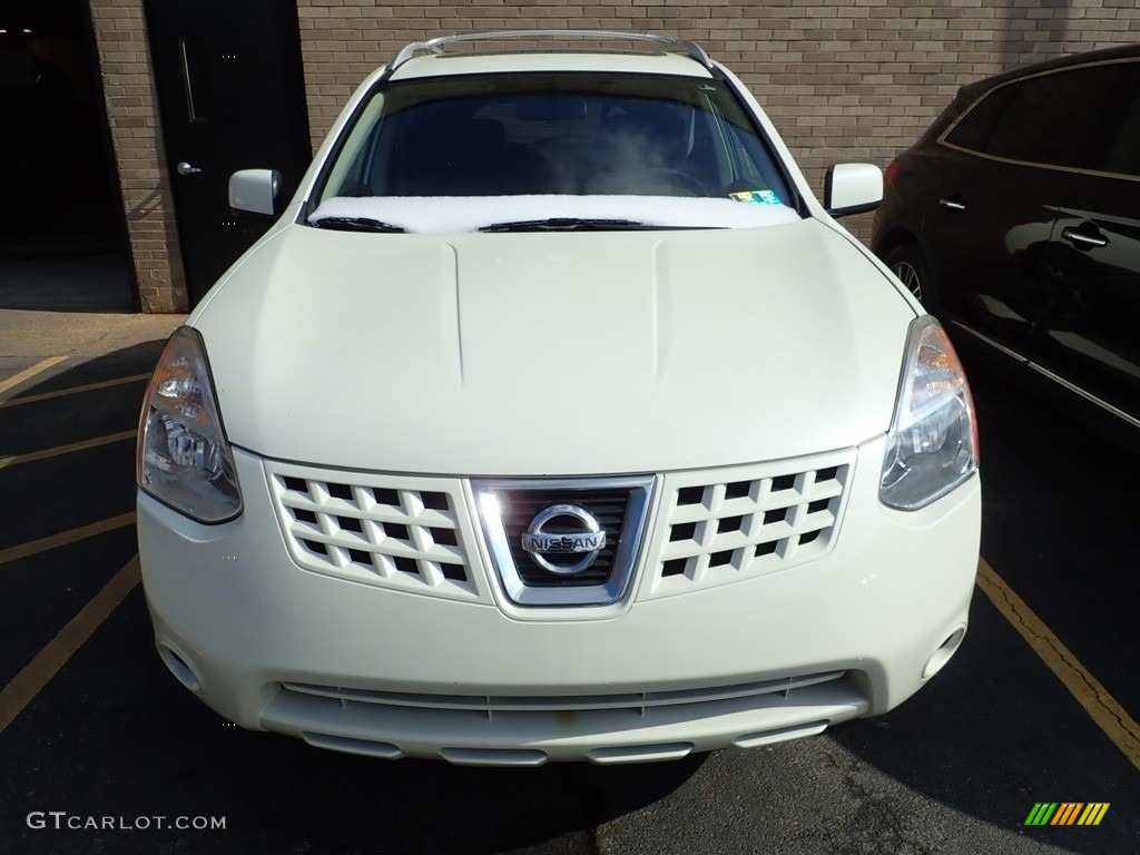 2010 Rogue SL AWD - Phantom White / Black photo #4