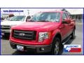 Bright Red 2009 Ford F150 FX4 SuperCab 4x4