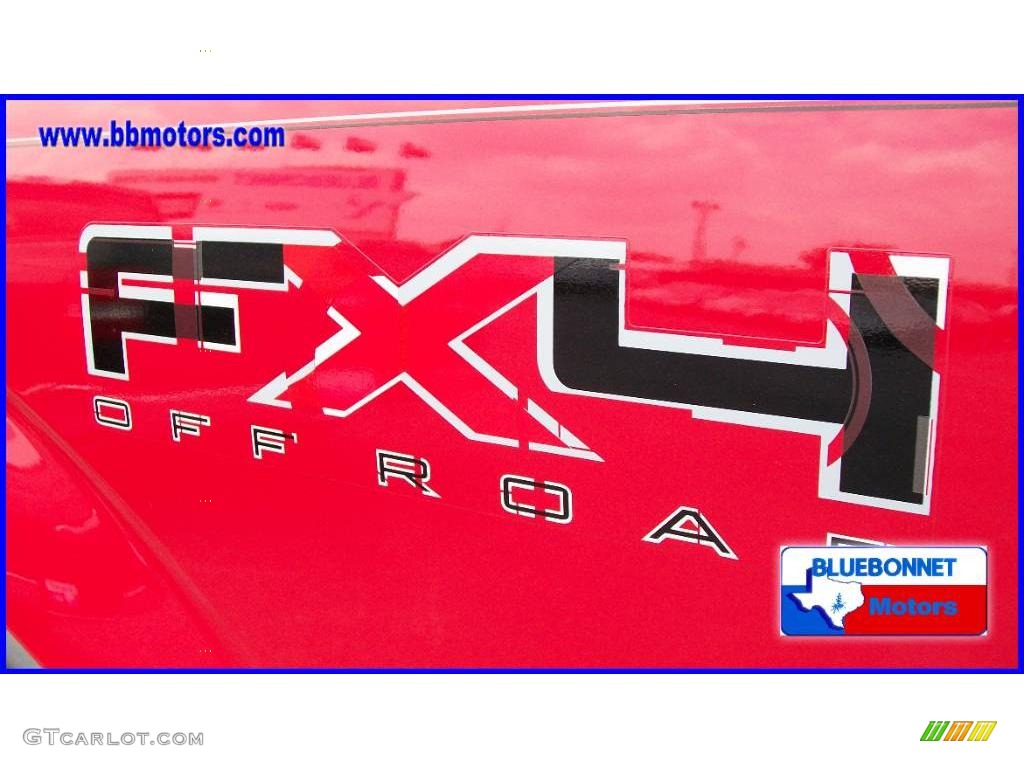 2009 F150 FX4 SuperCab 4x4 - Bright Red / Black/Black photo #19