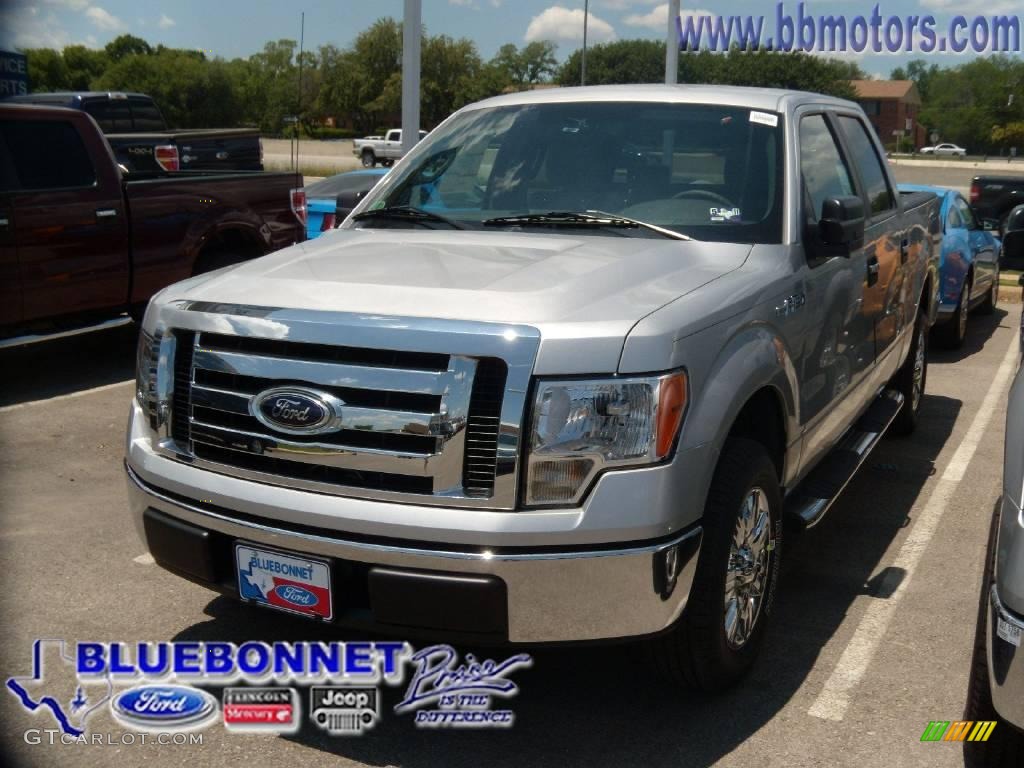 2009 F150 XLT SFE SuperCrew - Brilliant Silver Metallic / Stone/Medium Stone photo #1