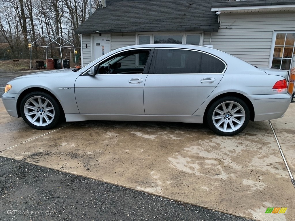 2004 7 Series 760Li Sedan - Titanium Silver Metallic / Black/Natural Brown photo #3