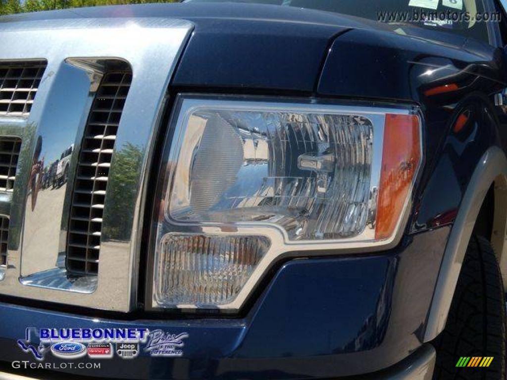 2009 F150 King Ranch SuperCrew 4x4 - Dark Blue Pearl Metallic / Camel/Tan photo #32