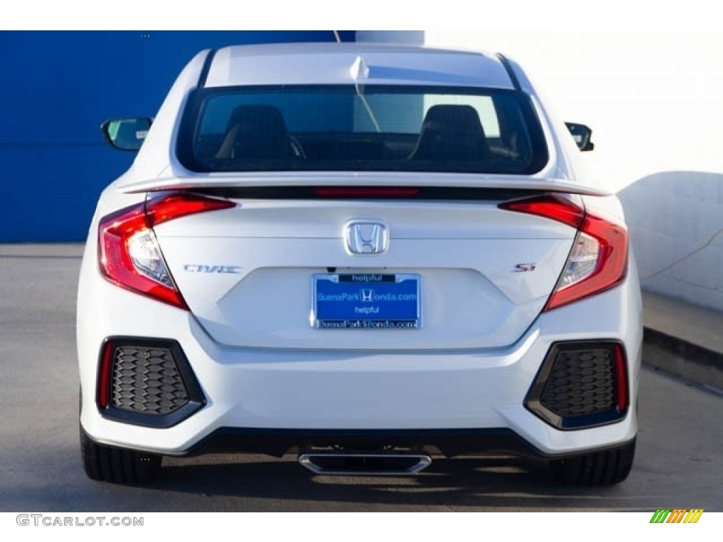 2019 Civic Si Sedan - Platinum White Pearl / Black photo #6