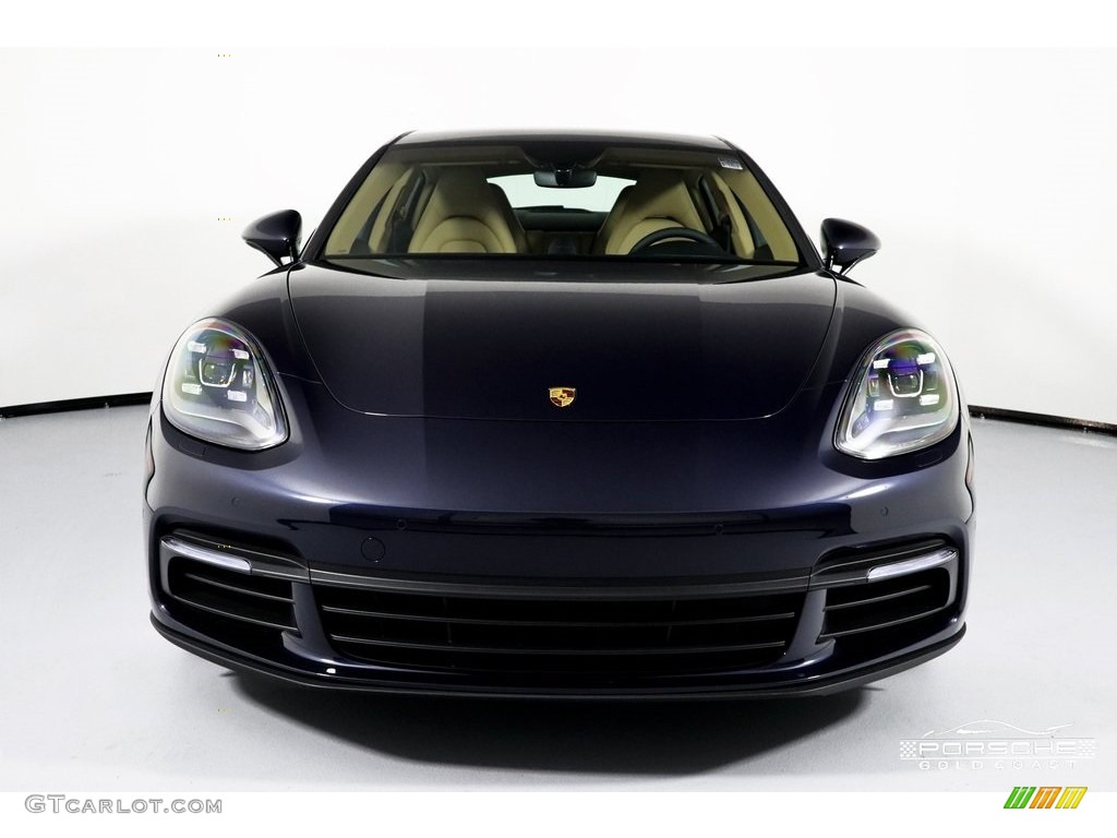 2019 Panamera 4 - Night Blue Metallic / Black/Luxor Beige photo #2