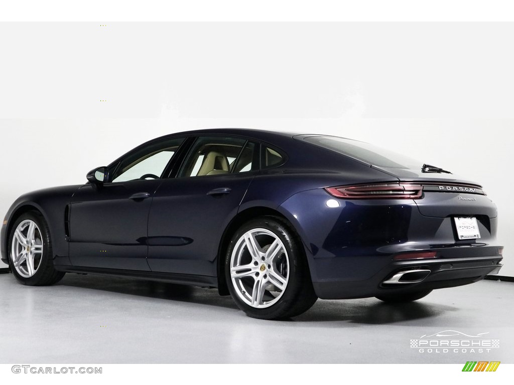 2019 Panamera 4 - Night Blue Metallic / Black/Luxor Beige photo #4