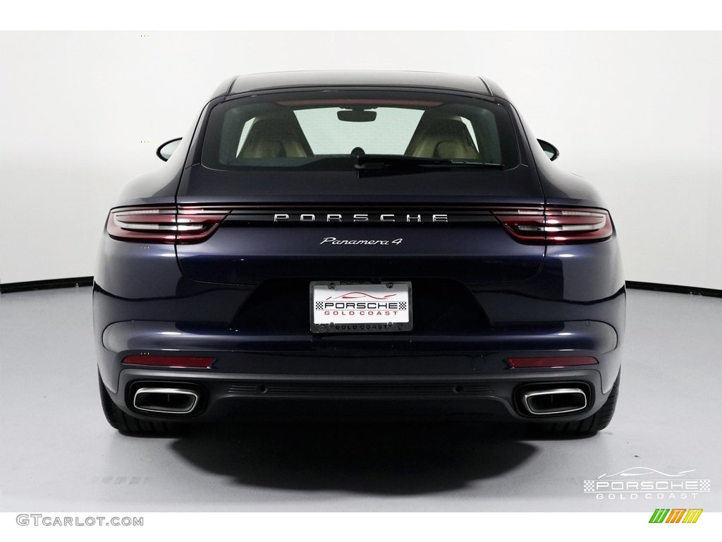 2019 Panamera 4 - Night Blue Metallic / Black/Luxor Beige photo #6