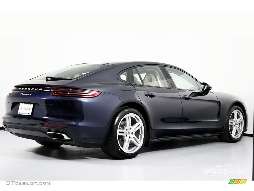 2019 Panamera 4 - Night Blue Metallic / Black/Luxor Beige photo #9