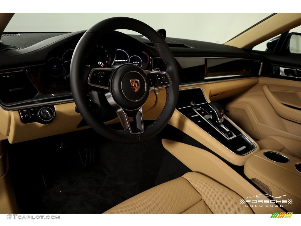 2019 Panamera 4 - Night Blue Metallic / Black/Luxor Beige photo #14