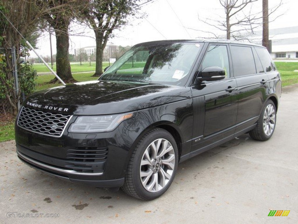 Santorini Black Metallic 2019 Land Rover Range Rover Supercharged Exterior Photo #132186093