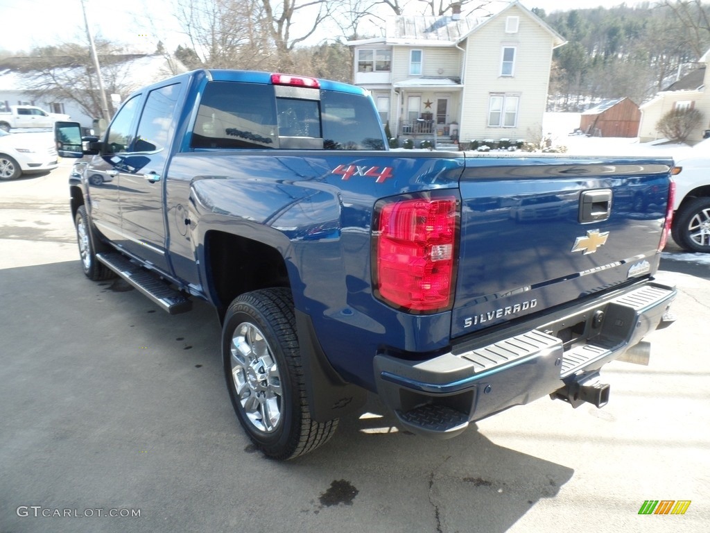 2019 Silverado 2500HD High Country Crew Cab 4WD - Deep Ocean Blue Metallic / High Country Saddle photo #7