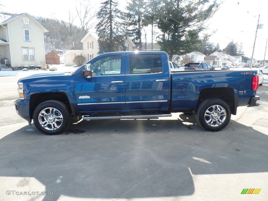 2019 Silverado 2500HD High Country Crew Cab 4WD - Deep Ocean Blue Metallic / High Country Saddle photo #8