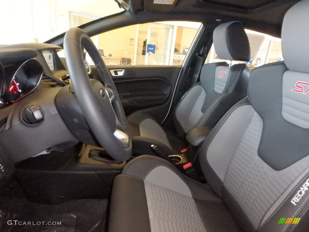 Smoke Storm/Charcoal Recaro Interior 2019 Ford Fiesta ST Hatchback Photo #132193055