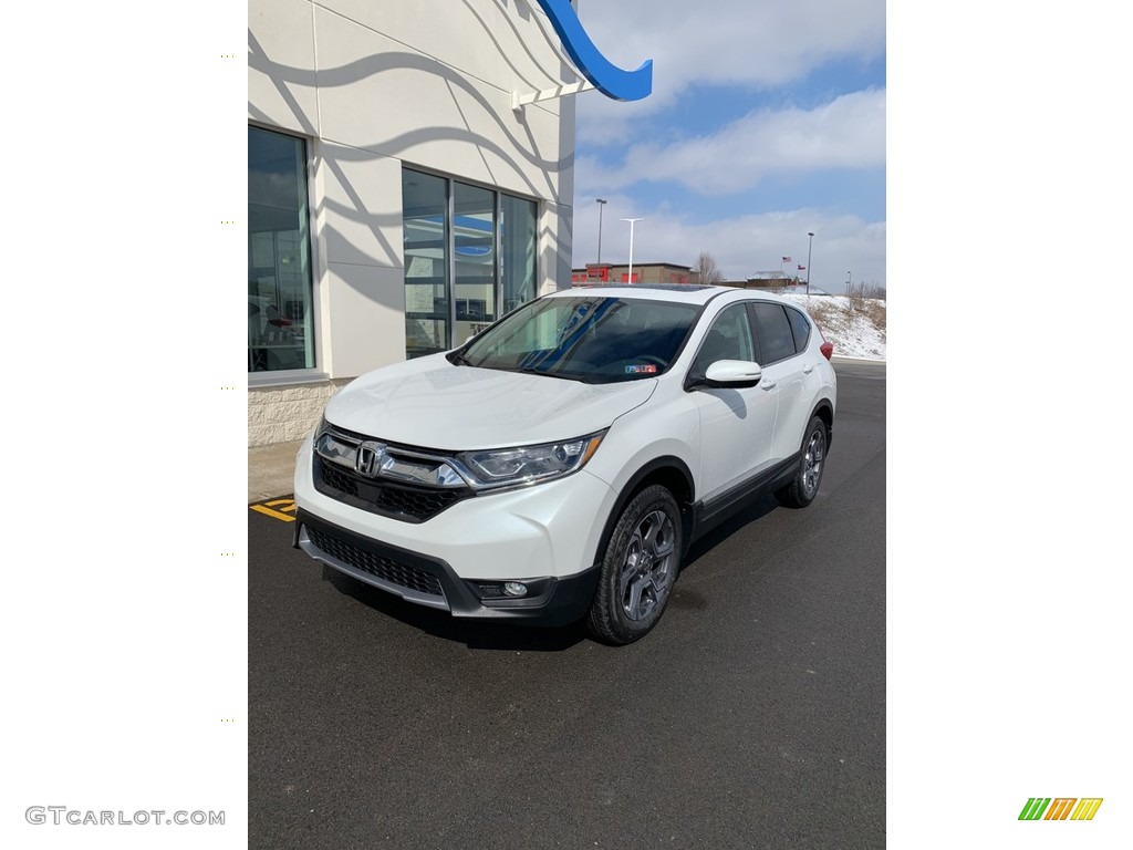 2019 CR-V EX AWD - Platinum White Pearl / Black photo #2