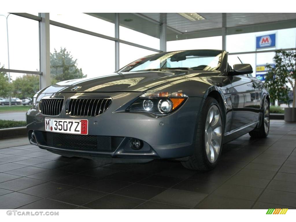 2006 6 Series 650i Convertible - Stratus Grey Metallic / Black photo #1