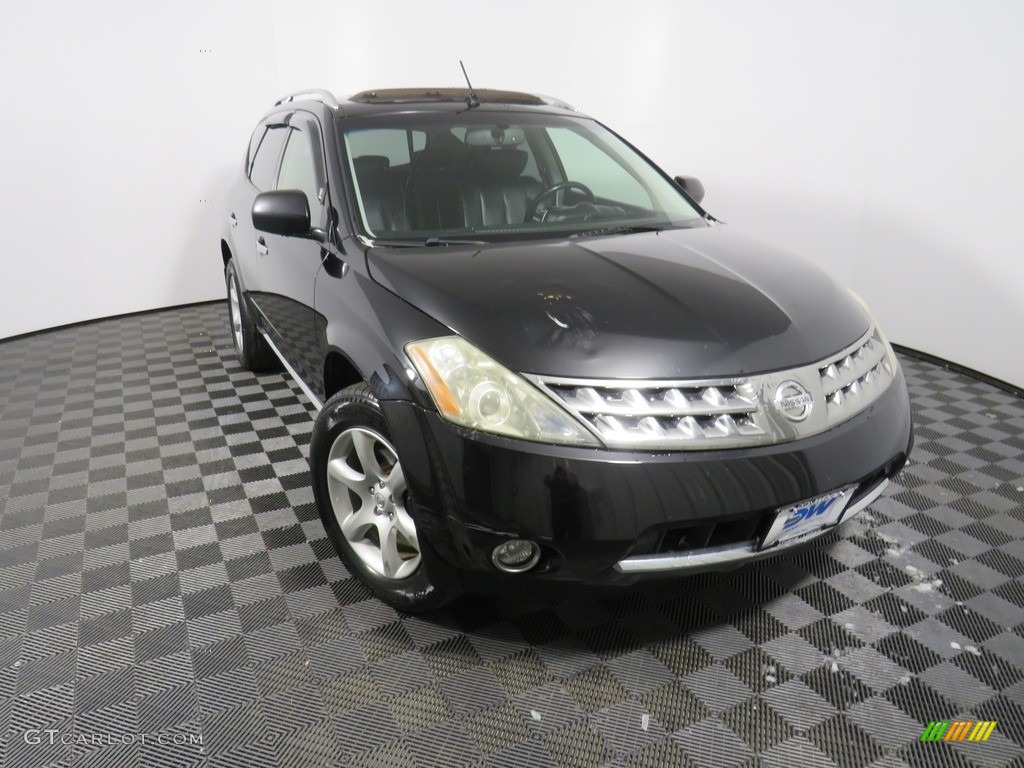 2007 Murano SE AWD - Super Black / Charcoal photo #6